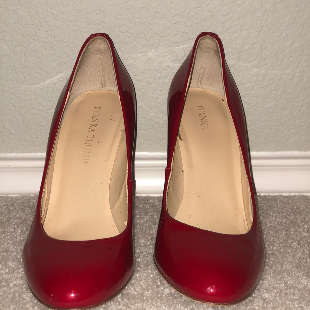 Beautiful Ivanka Trump Red Stiletto Heels